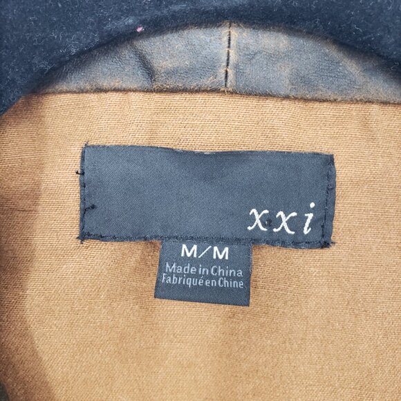 Forever 21 Vintage Y2K Studded Faux Leather Biker Waistcoat Vest M  Brown - Picture 8 of 9